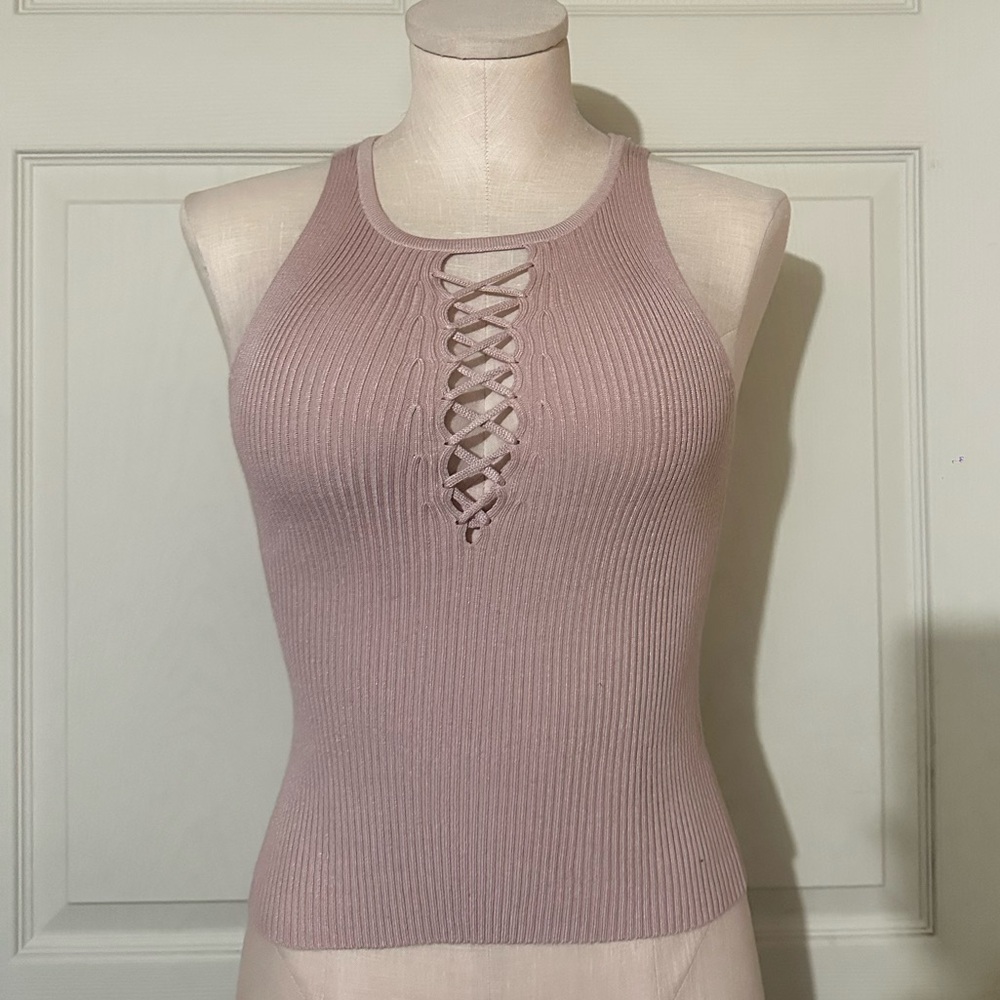 Light Pink Crisscross Top